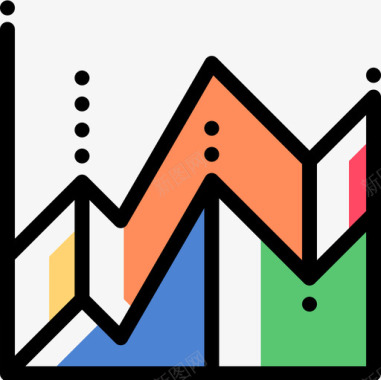 折线图案折线图图表和图表15颜色省略图标图标