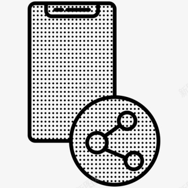 手机Up直社交logo应用社交媒体应用分享智能手机图标图标