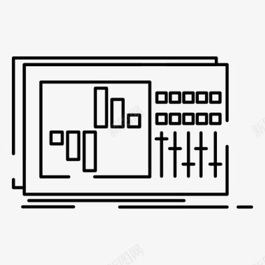 工作室标识控制控制器均衡图标图标