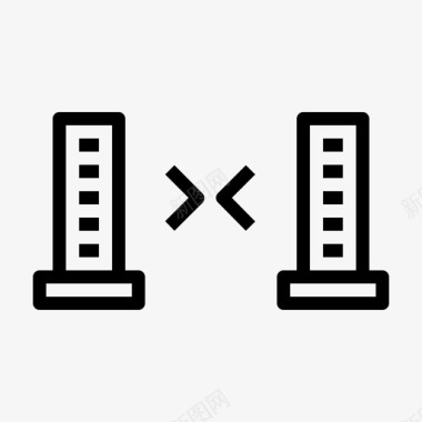 公司竞争对手业务销售图标图标