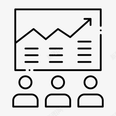 灰色图表团队箭头业务图标图标