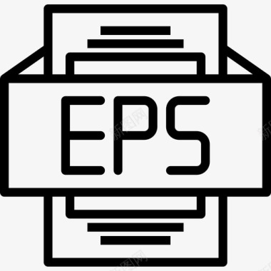 EPS格式3Eps文件类型3线性图标图标