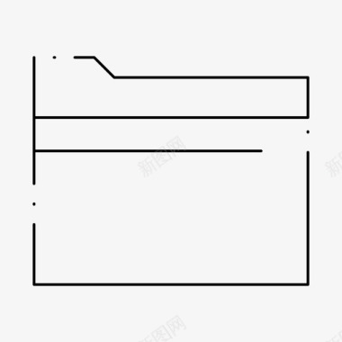 交叉虚线文件夹数据文件图标图标