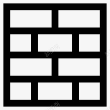 一堆砖墙建筑砖图标图标