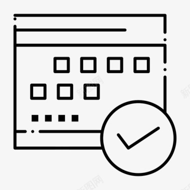 查阅日程日程表已批准业务图标图标
