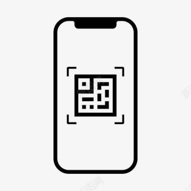 短信手机icon扫描二维码苹果iphone手机票图标图标