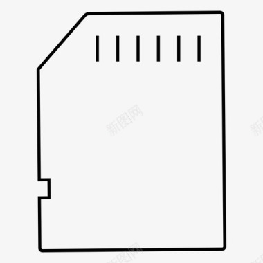 RAM存储器存储卡记忆棒sd卡图标图标