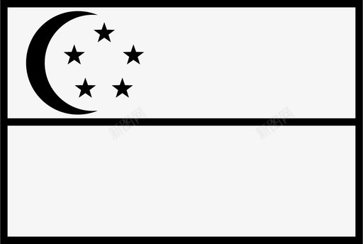 新加坡新加坡国旗国家世界图标图标