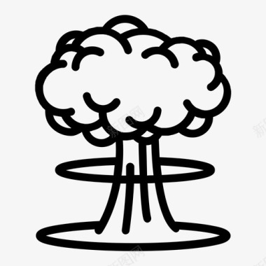 蘑菇房蘑菇云炸弹广岛图标图标