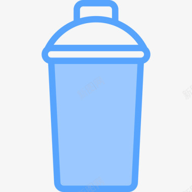 鸡尾酒杯饮料17蓝色图标图标