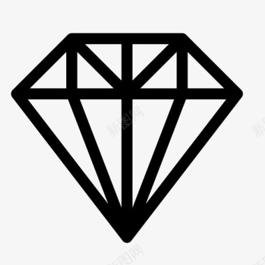 钻石金融珠宝图标图标