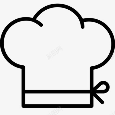 餐厅厨师帽工作厨房图标图标