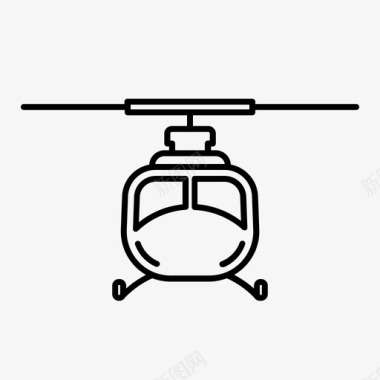 直升机直升机前视图运输图标图标