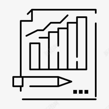 计分统计分析业务图标图标