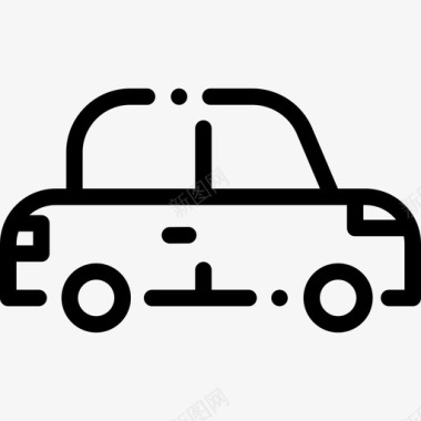 公共交通标识汽车公共交通8直线图标图标