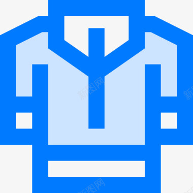 T恤橄榄球5蓝色图标图标