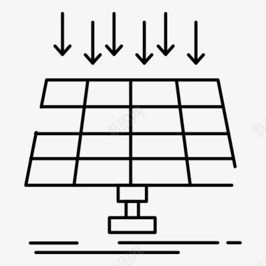 城市钥匙素材太阳能能源面板图标图标