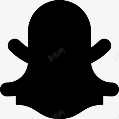 社交媒体海报Snapchat社交媒体98已填充图标图标