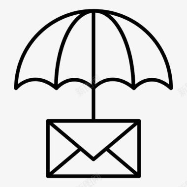 电子邮件客户端保护电子邮件信封图标图标