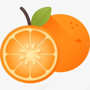 橙色烹饪46彩色图标图标