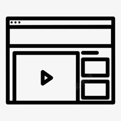 博客横幅广告横幅横幅播放器图标高清图片
