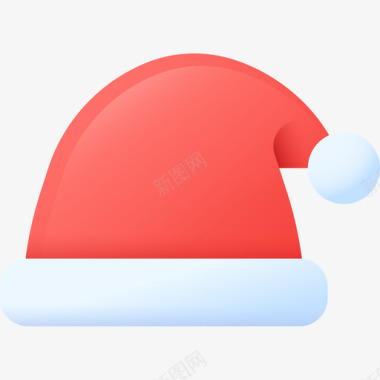 冬季帽子圣诞158彩色图标图标