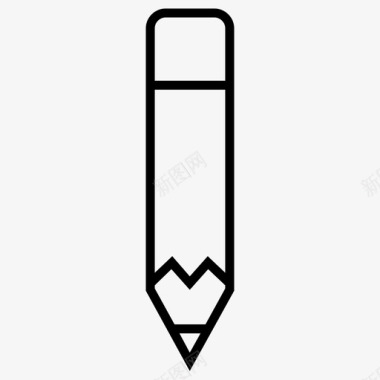 铅笔画笔手绘图标图标