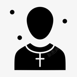 东道主基督教徒教会男性图标高清图片