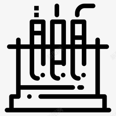 雨水收集试管实验室医疗图标图标