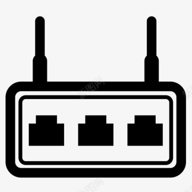 调制解调器放大器wifi图标图标