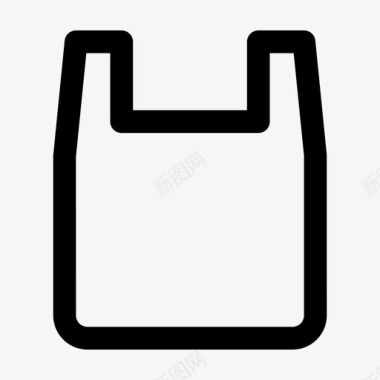 塑料袋子手提图标图标