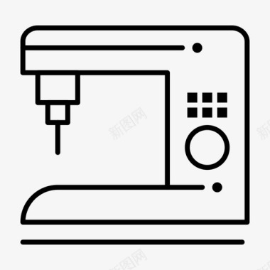 缝纫机电动家用图标图标