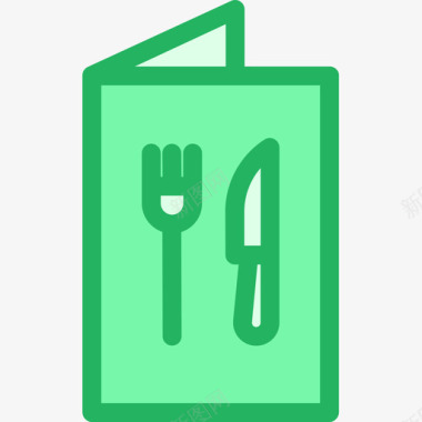 菜单庆祝11线形绿色图标图标