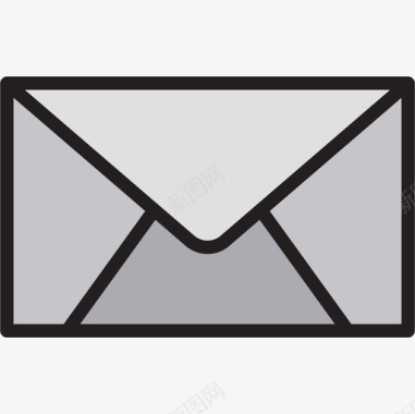 斑驳数字邮件数字营销94线性颜色图标图标
