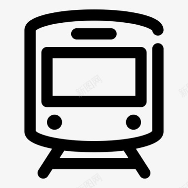 公交地铁标识地铁铁路火车图标图标