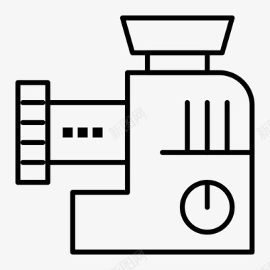 党员手册绞肉机厨房手册图标图标