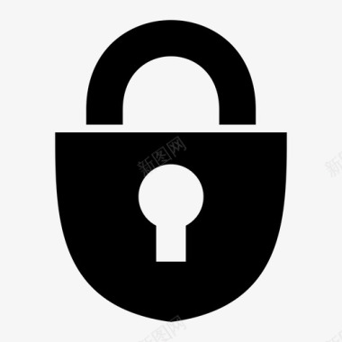 防护帽锁保证保护图标图标