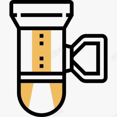 深海潜水手电筒潜水12黄影图标图标