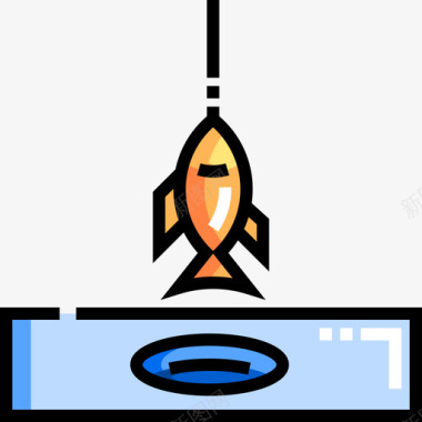 TOP50钓鱼冬季50线性颜色图标图标