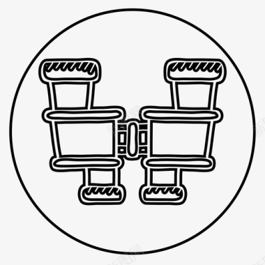 寻找身边双筒望远镜寻找搜索图标图标