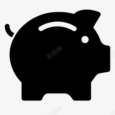 生猪银行猪银行电子商务图标图标