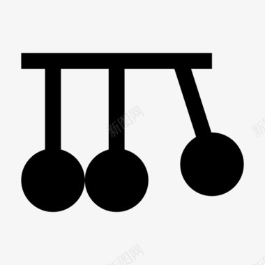 太极球牛顿摇篮球实验图标图标