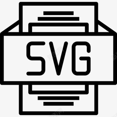 SVGSvg文件类型3线性图标图标