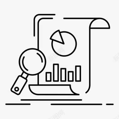 V5系列分析商业金融图标图标