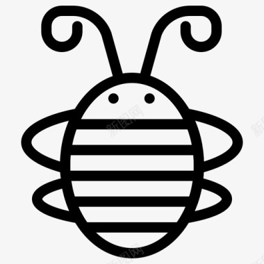 虫蜜蜂虫子蜂虫图标图标