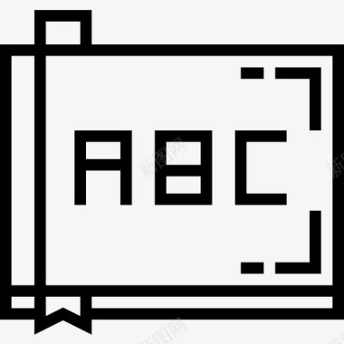 Abc玩具童年3线性图标图标