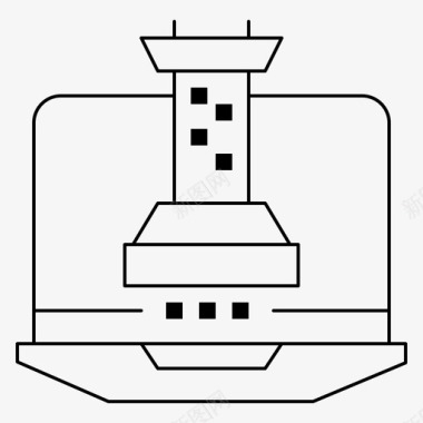 V4数字数字战略营销图标图标