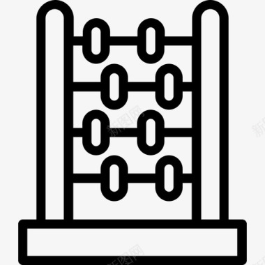 数学程式算盘计算教育图标图标