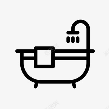温和洗面奶浴缸洗液洗面奶图标图标
