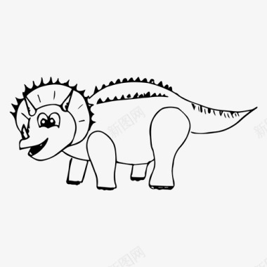 恐龙动物头骨恐龙动物玩具图标图标